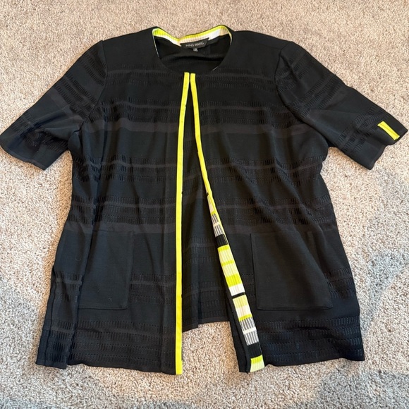 Ming Wang Black Short Sleeve Cardigan Size 2X - Picture 6 of 6